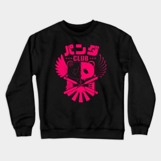 Panda Club Logo Design (Pink) Crewneck Sweatshirt